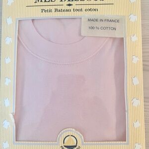 Petite Bateau Pink, Long-Sleeve All-cotton T-shirt (never worn)